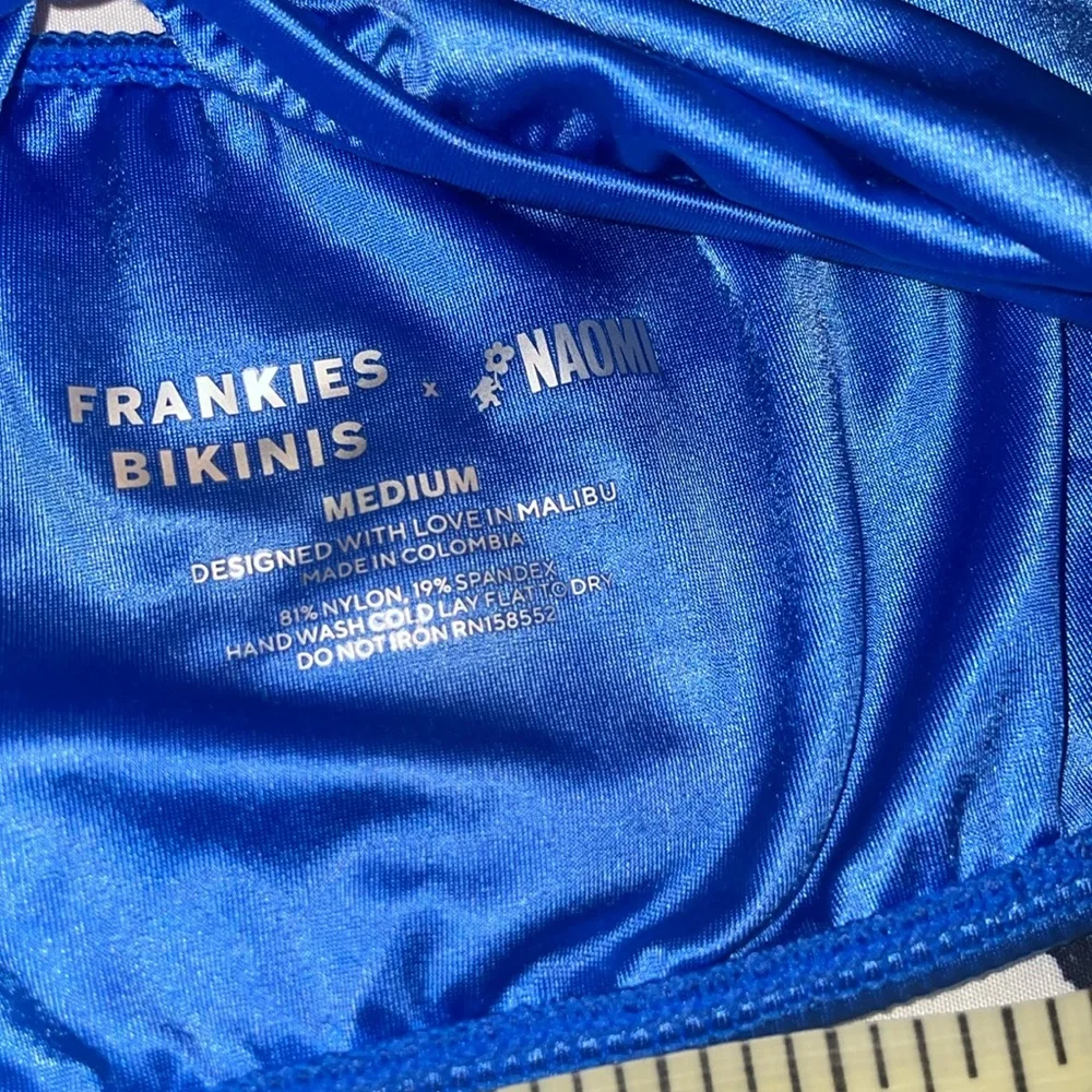 Frankies Bikinis Women's Blue Tankini-Tops Size M NWOT in Rain 🇺🇸